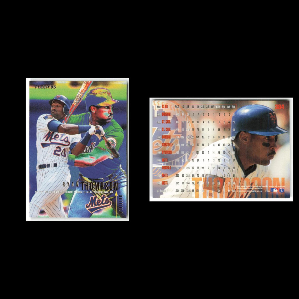 Ryan Thompson #384 1995 Fleer New York Mets Baseball Card MLB NM