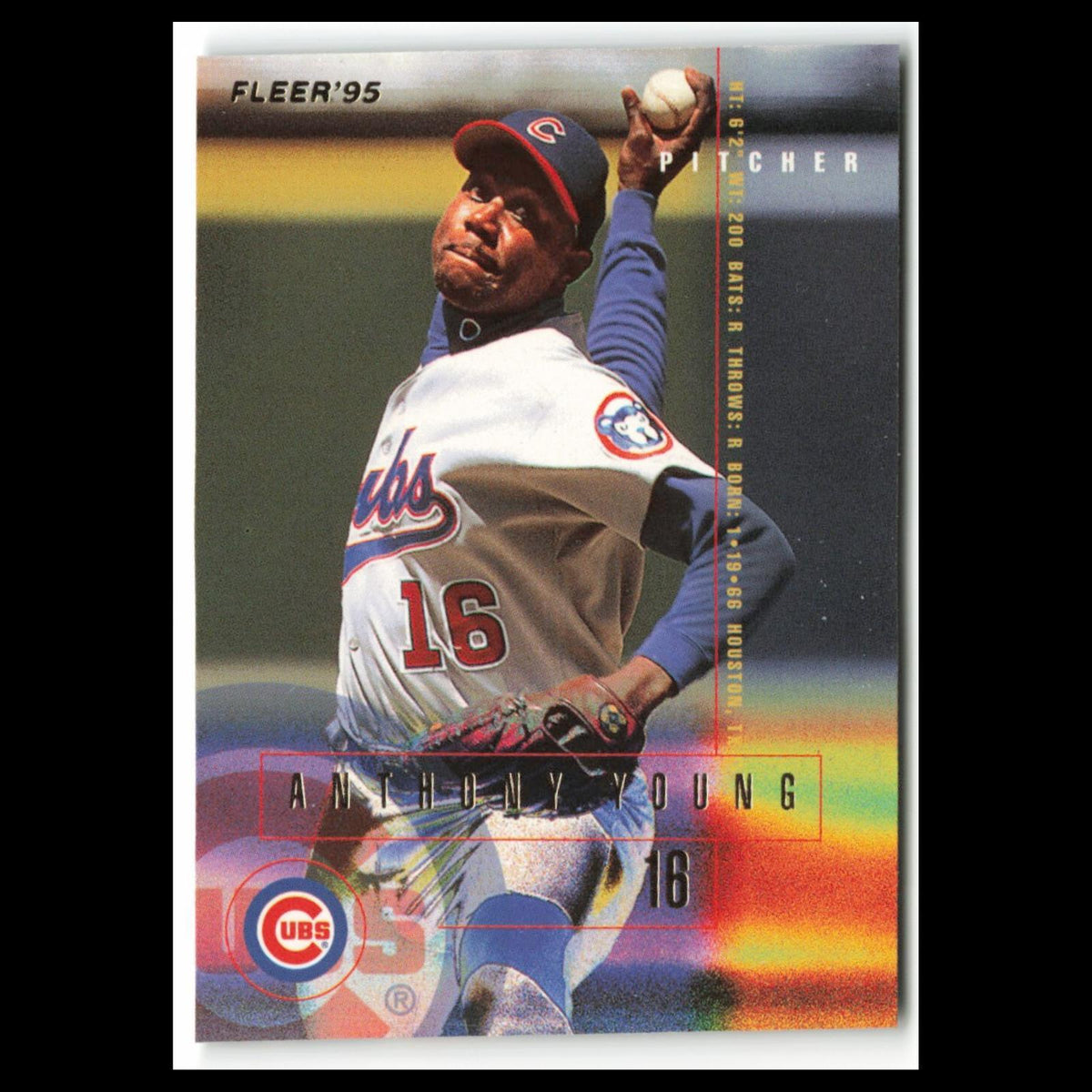 Anthony Young #427 1995 Fleer Chicago Cubs Baseball Card MLB NM