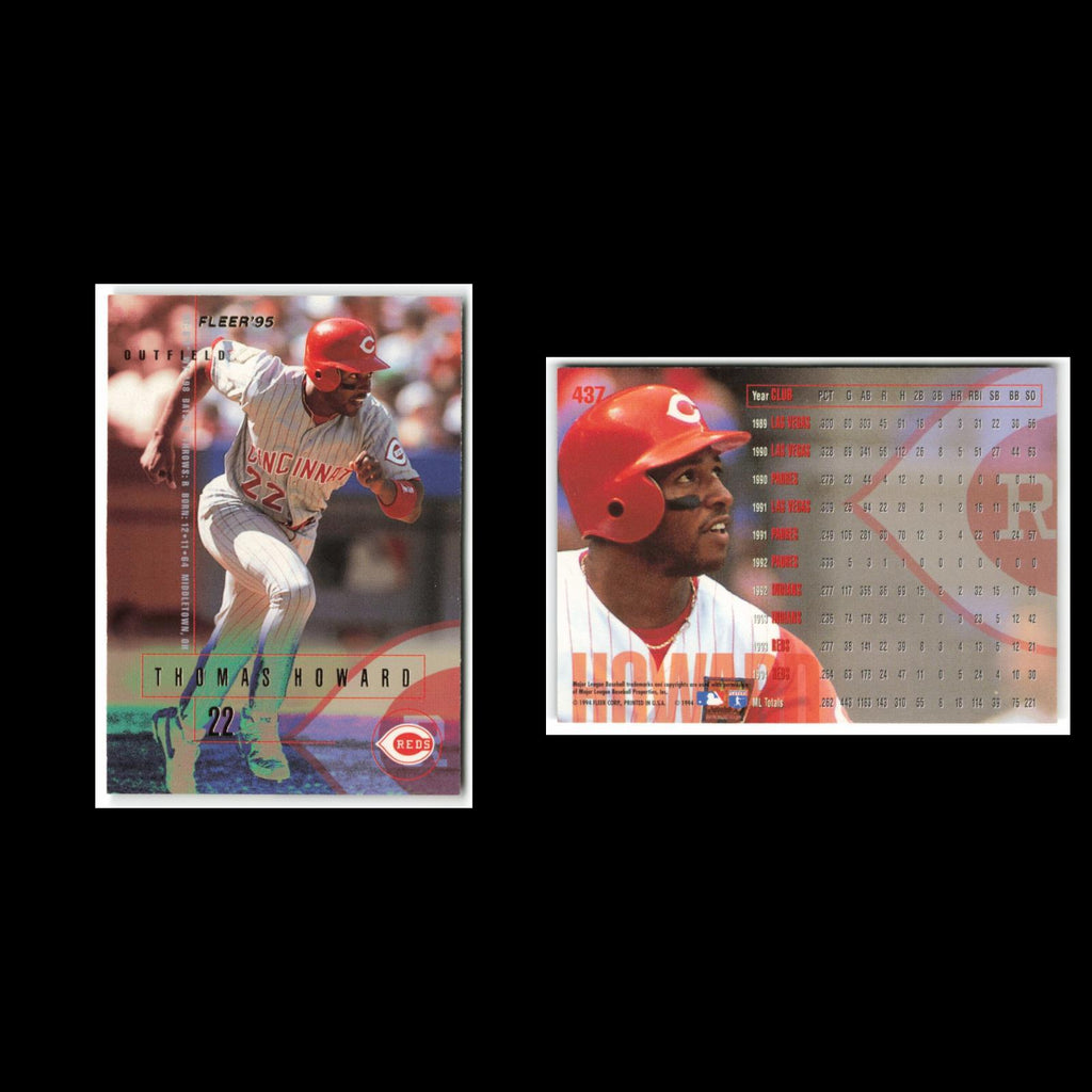 Thomas Howard #437 1995 Fleer Cincinnati Reds Baseball Card MLB NM
