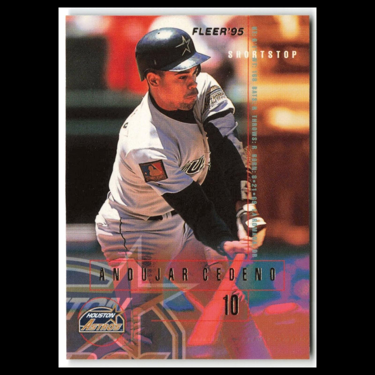 Andujar Cedeno #455 1995 Fleer Houston Astros Baseball Card MLB NM