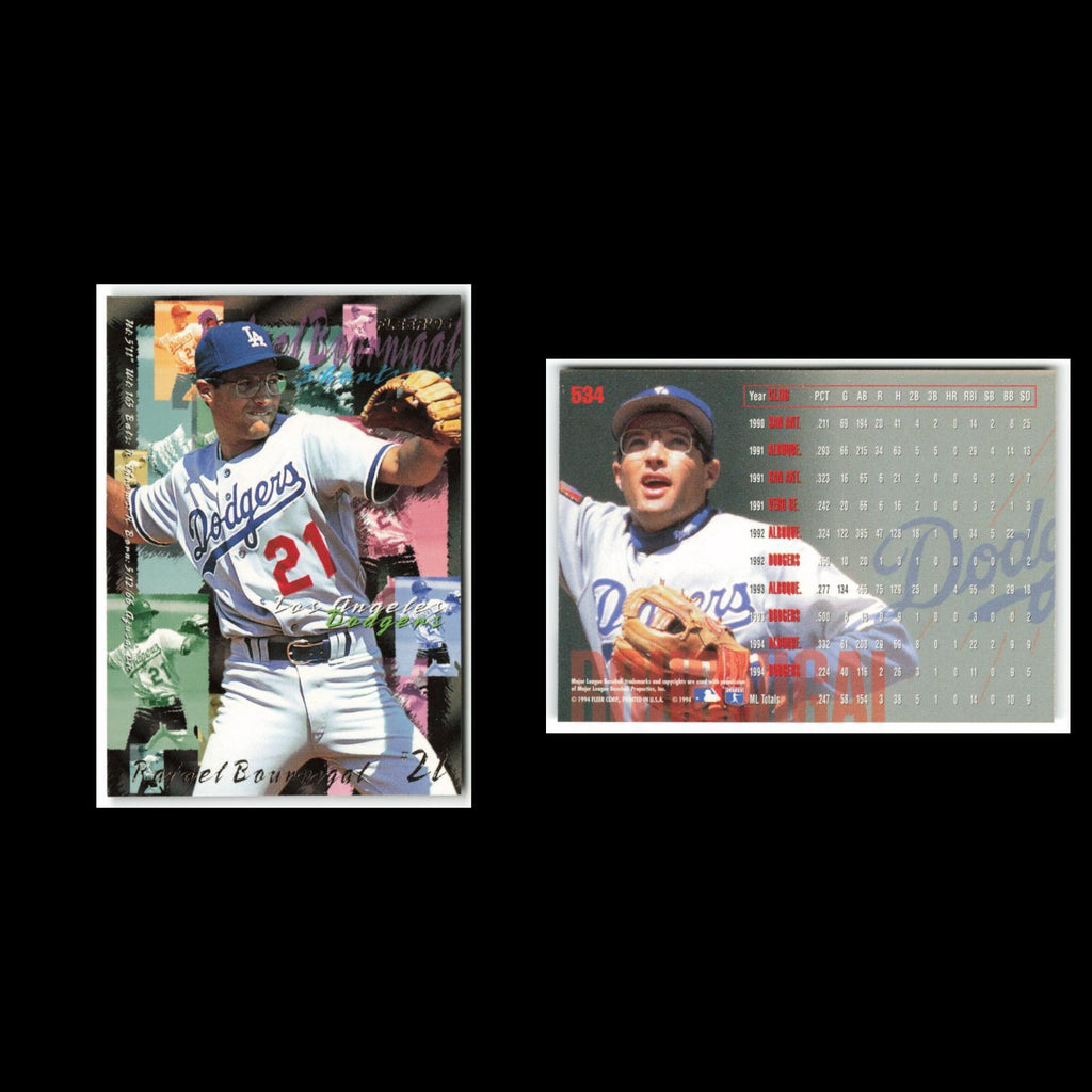 Rafael Bournigal #534 1995 Fleer Los Angeles Dodgers Baseball Card MLB NM