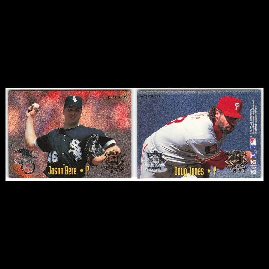 Jason Bere/Doug Jones #25 1995 Fleer Chicago White Sox/Philadelphia Philles Card