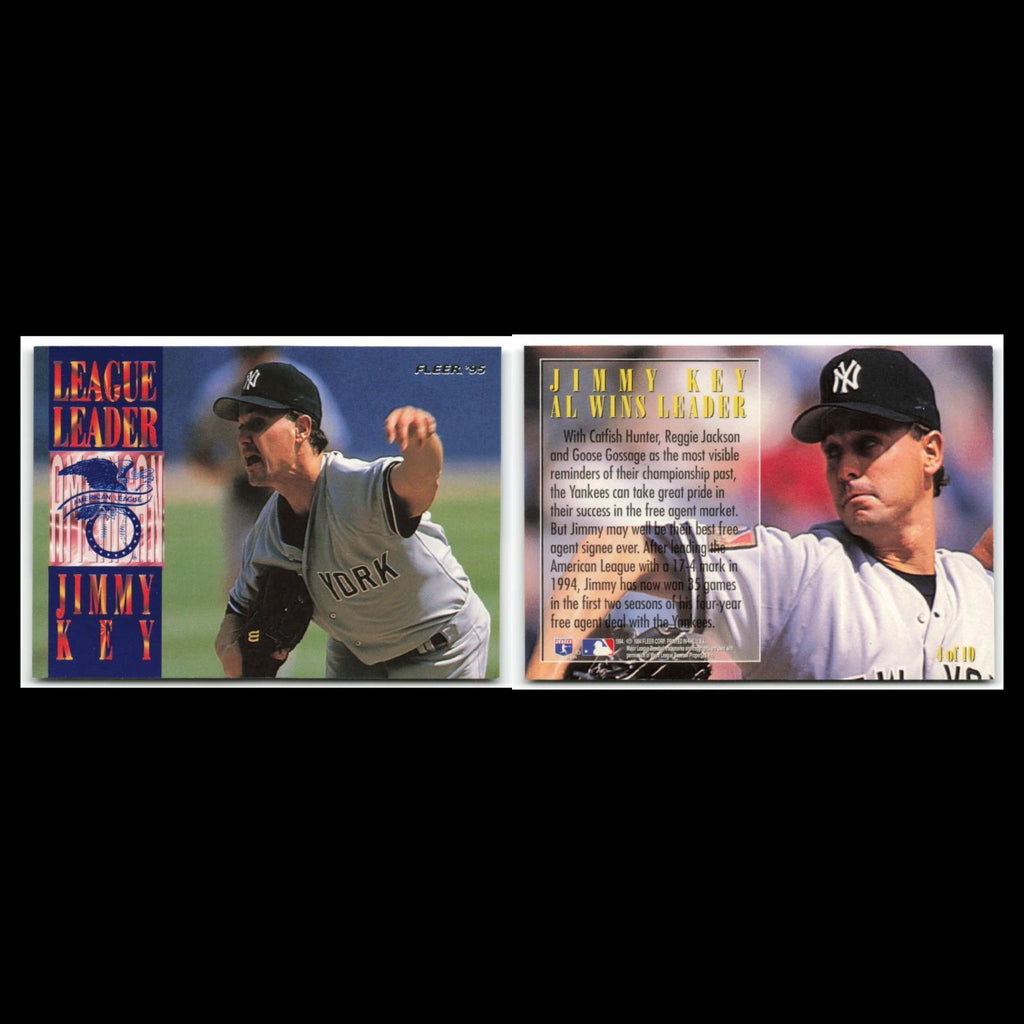 Jimmy Key #4 1995 Fleer New York Yankees Baseball Card MLB NM