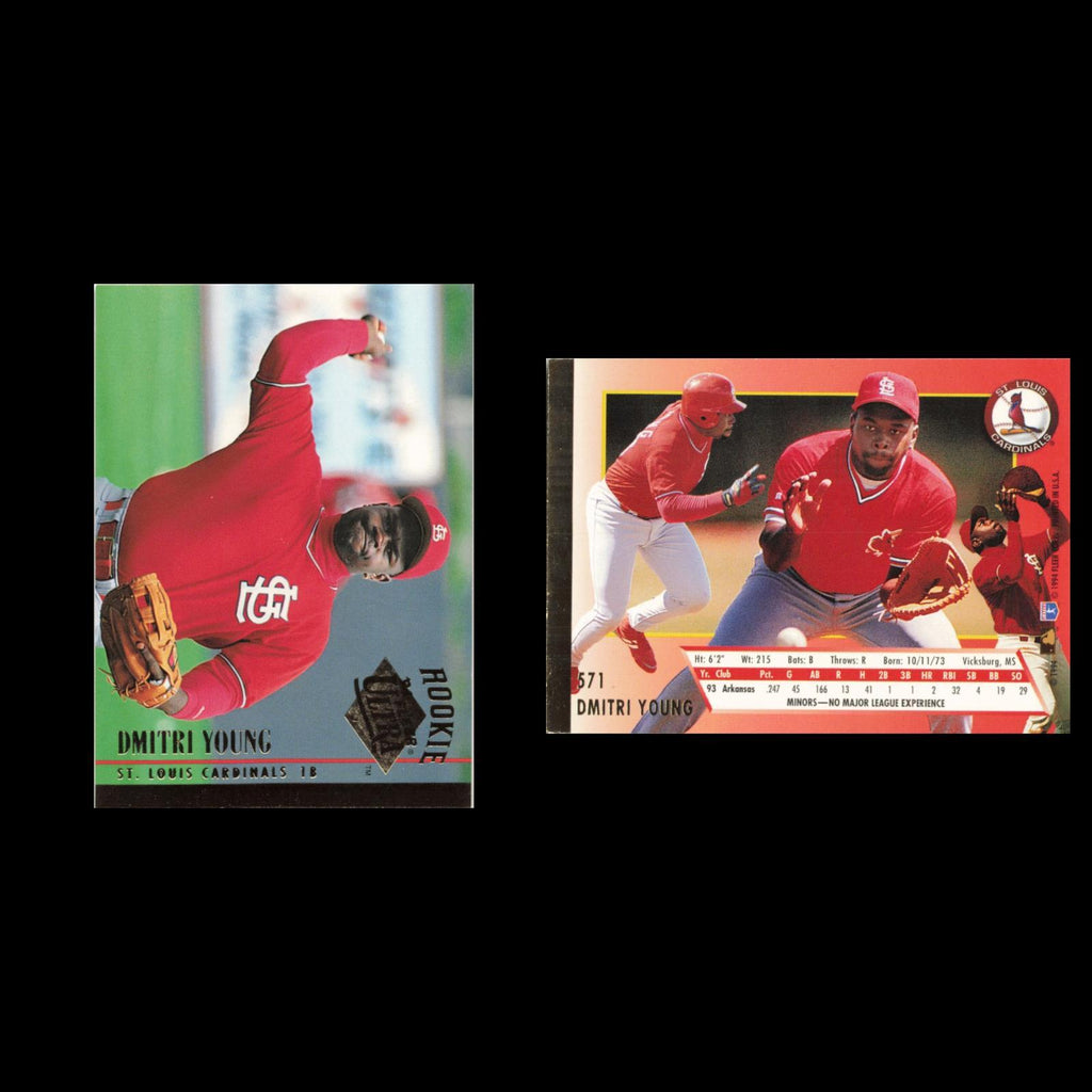 Dmitri Young #571 1994 Fleer Ultra St. Louis Cardinals Baseball Card MLB NM