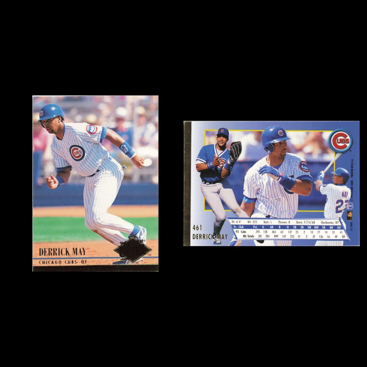 Derrick May #461 1994 Fleer Ultra Chicago Cubs Baseball Card MLB NM