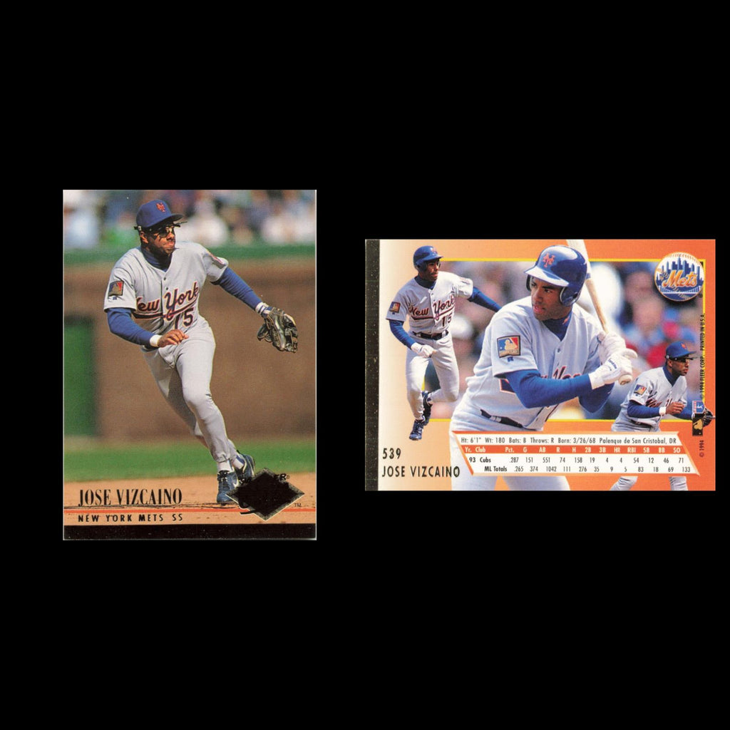 Jose Vizcaino #539 1994 Fleer Ultra New York Mets Baseball Card MLB NM