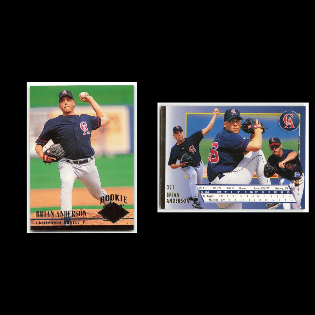 Brian Anderson Rookie #321 1994 Fleer Ultra California Angels Baseball Card MLB