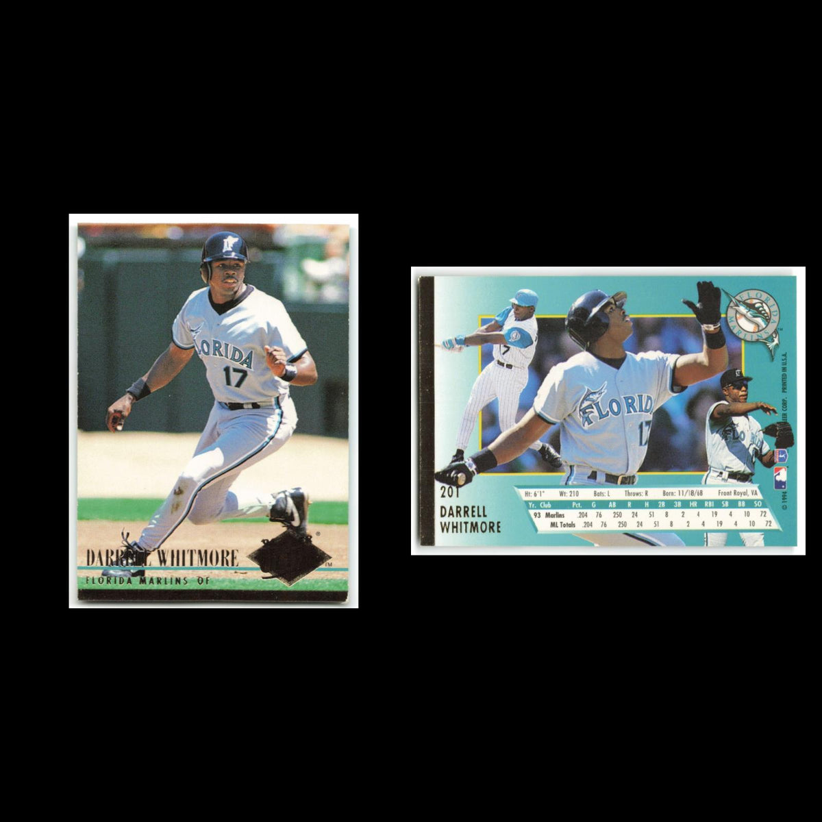 Darrell Whitmore #201 1994 Fleer Ultra Florida Marlins Baseball Card MLB NM