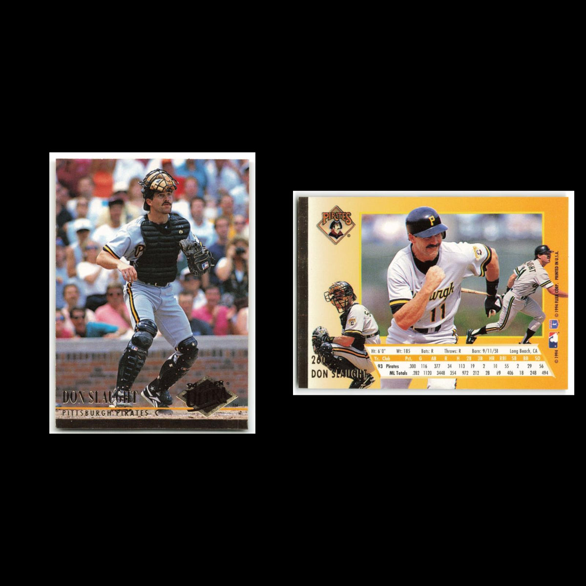 Don Slaught #260 1994 Fleer Ultra Pittsburgh Pirates Baseball Card MLB NM