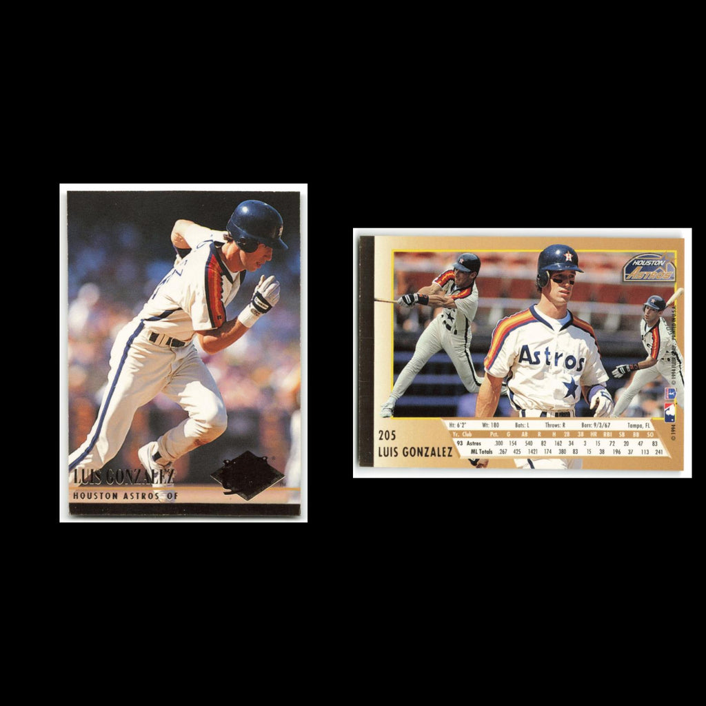 Luis Gonzalez #205 1994 Fleer Ultra Houston Astros Baseball Card MLB NM