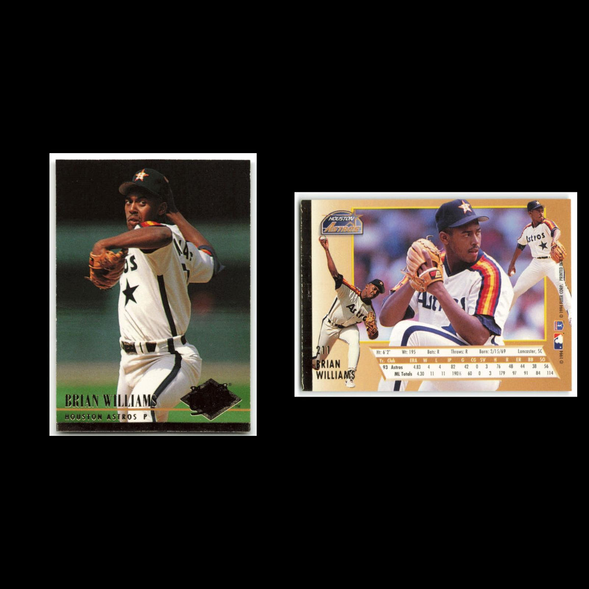 Brian Williams #211 1994 Fleer Ultra Houston Astros Baseball Card MLB NM