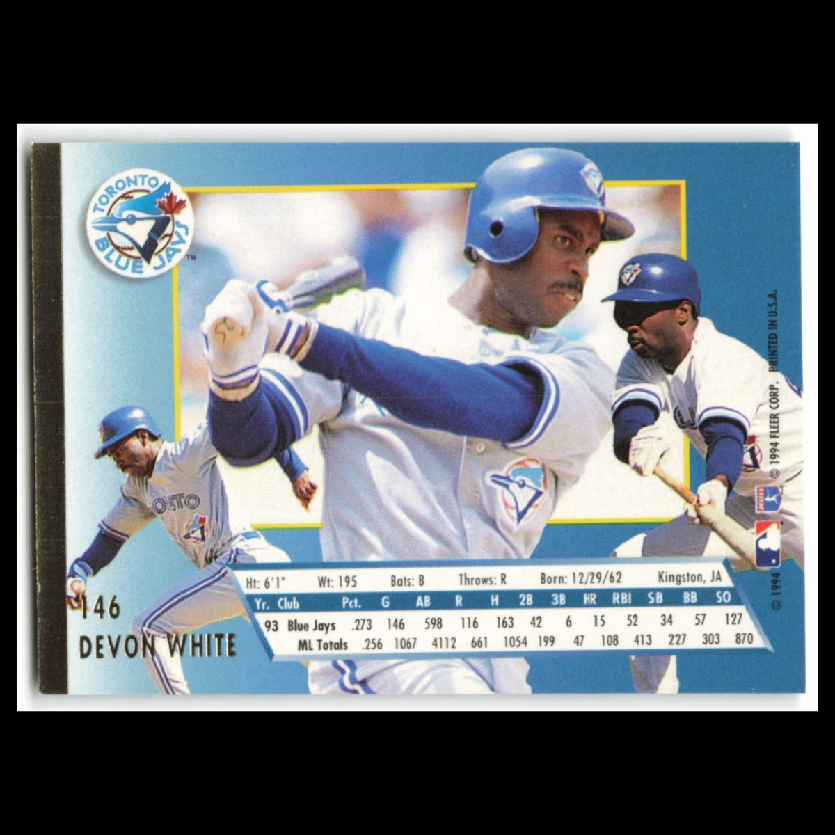 Devon White #146 1994 Fleer Ultra Toronto Blue Jays Baseball Card MLB NM