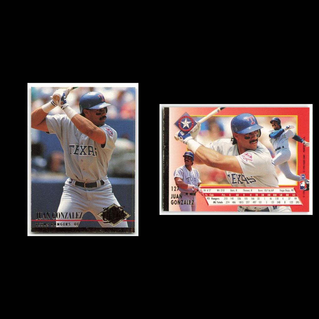 Juan Gonzalez #127 1994 Fleer Ultra Texas Rangers Baseball Card MLB NM