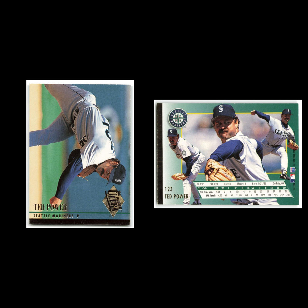 Ted Power #123 1994 Fleer Ultra Seattle Mariners Baseball Card MLB NM