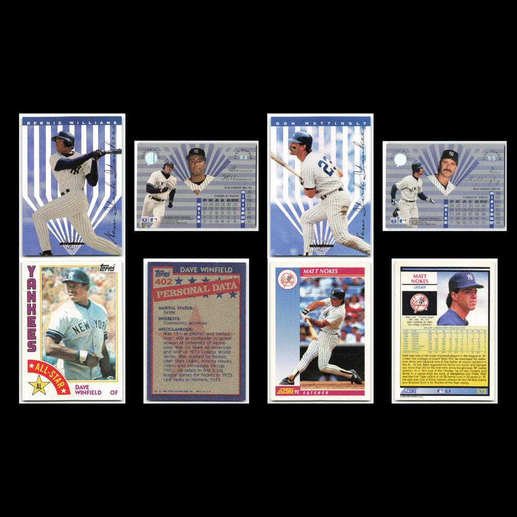 New York Yankees Lot 41 Baseball Cards Circa Wade Boggs NM Baseball MLB