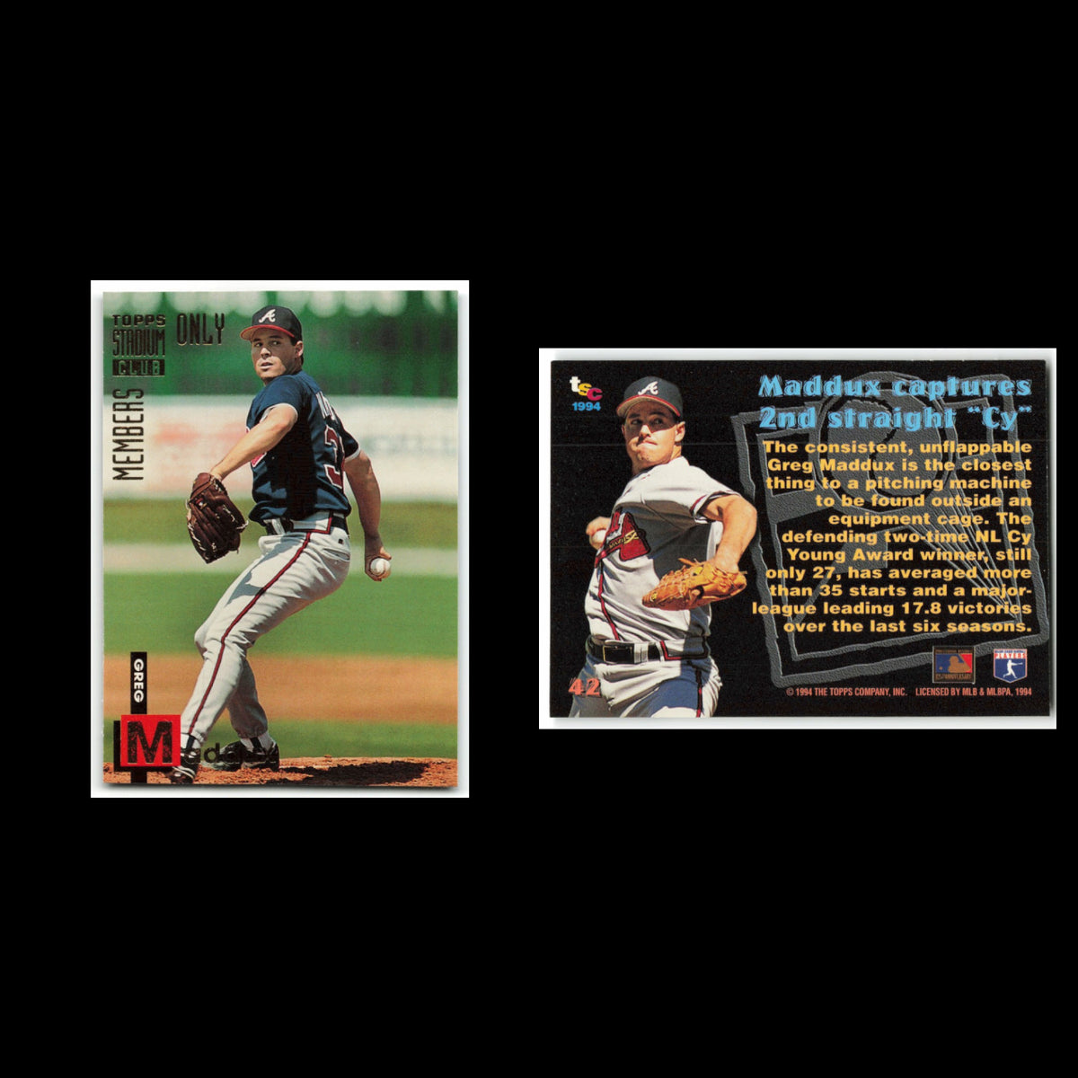 Lot 9 Baseball Cards Atlanta Braves Set Collection MLB NM
