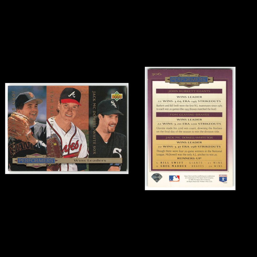 Atlanta Braves Lot 9 Baseball Cards 1994 Set Glavine Smoltz