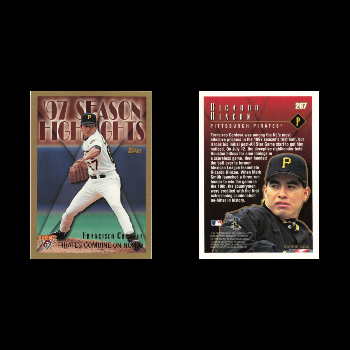 Ricardo Rincon/Francisco Cordova #267 1998 Topps Pittsburgh Pirates Baseball MLB