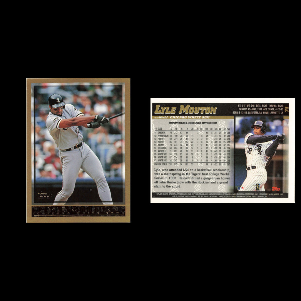 Lyle Mouton #74 1998 Topps Chicago White Sox Baseball Card MLB NM