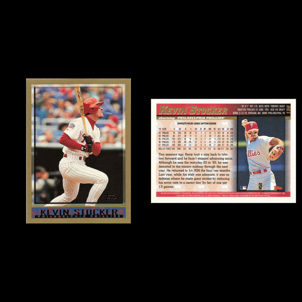 Kevin Stocker #156 1998 Topps Philadelphia Phillies Baseball Card MLB NM