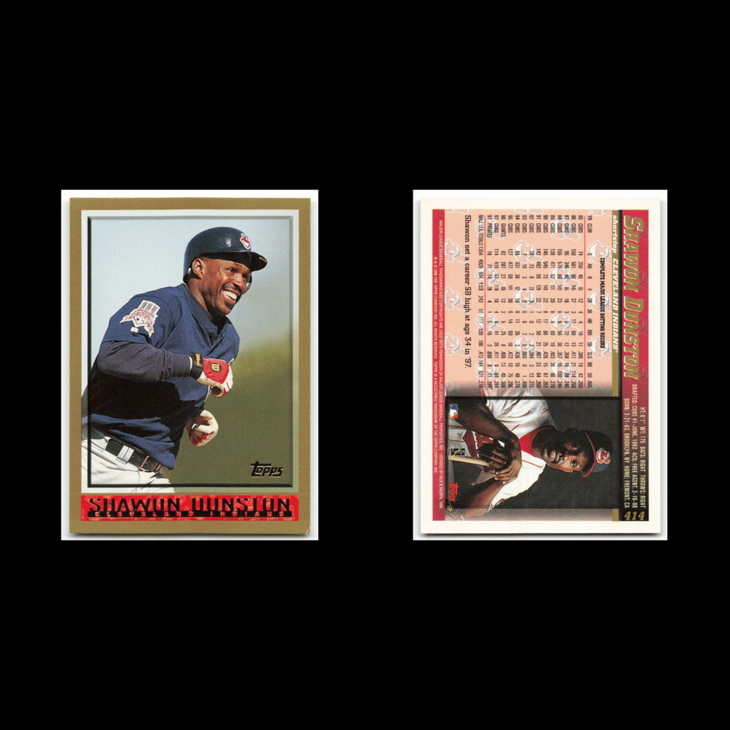 Shawon Dunston #414 1998 Topps Cleveland Indians Baseball Card MLB NM