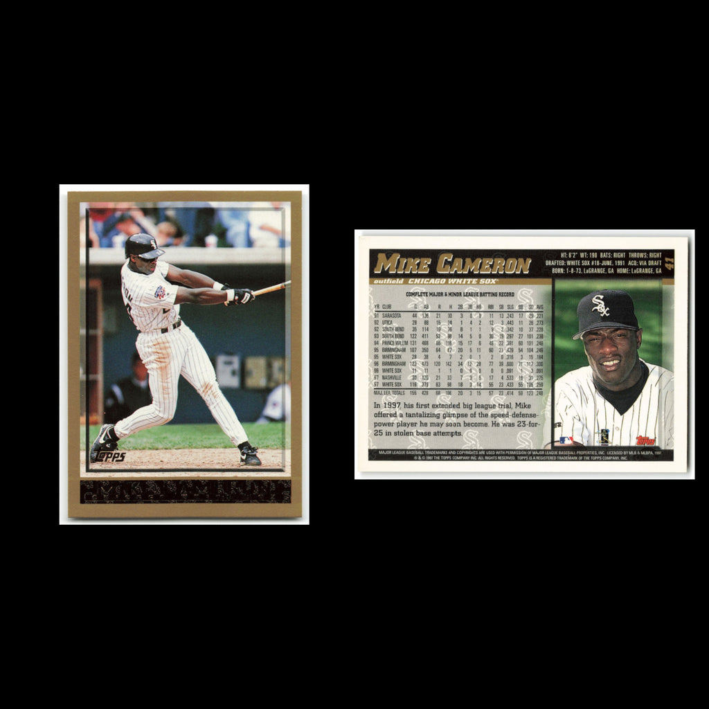 Mike Cameron #41 1998 Topps Chicago White Sox Baseball Card MLB NM