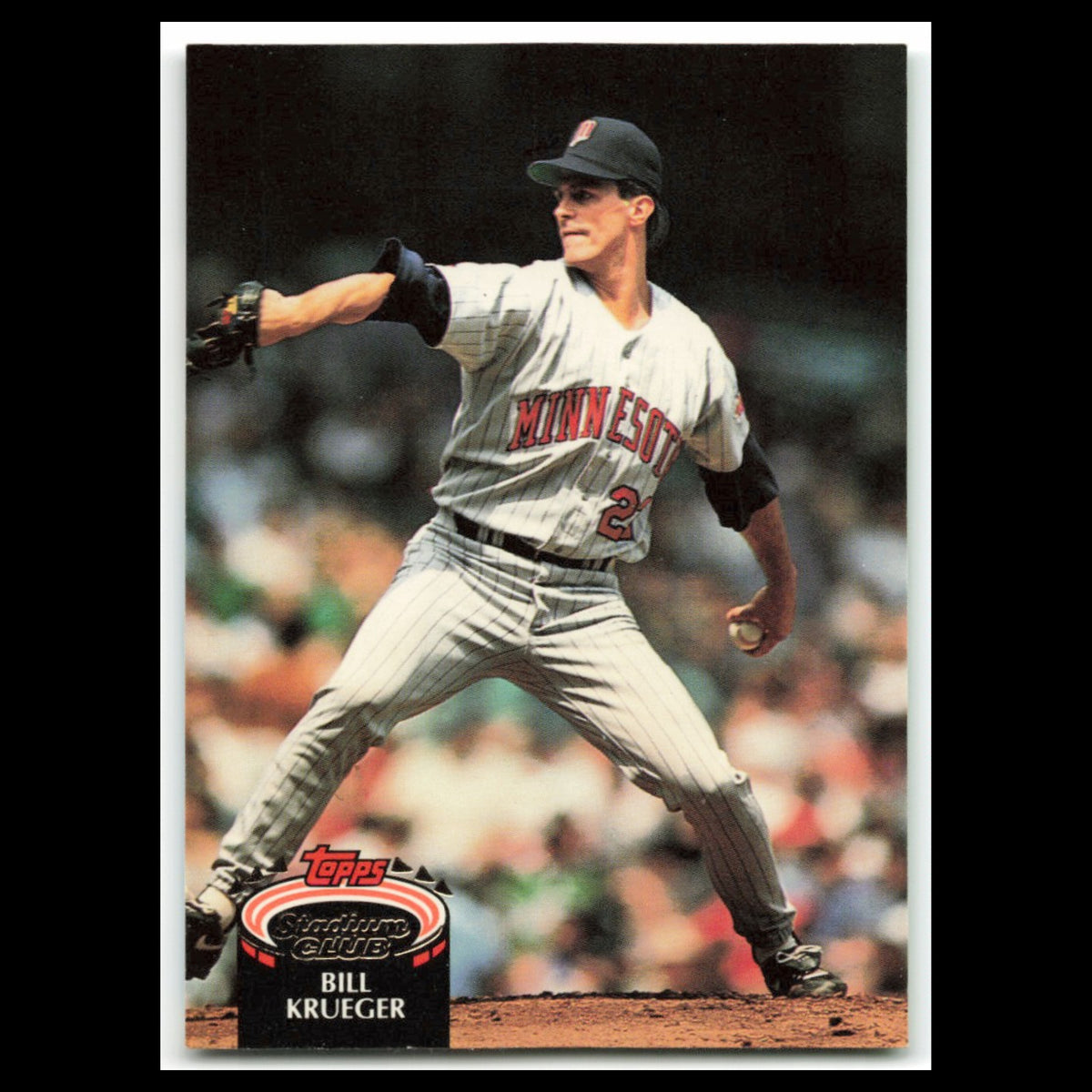 Bill Krueger #861 1992 Topps Stadium Club Minnesota Twins Baseball Card MLB NM