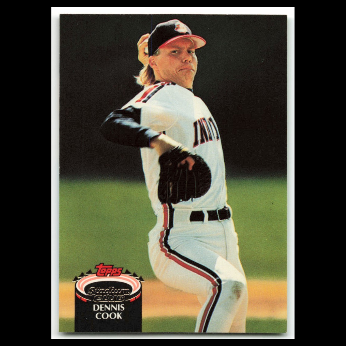 Dennis Cook #887 1992 Topps Stadium Club Cleveland Indians Baseball Card MLB NM