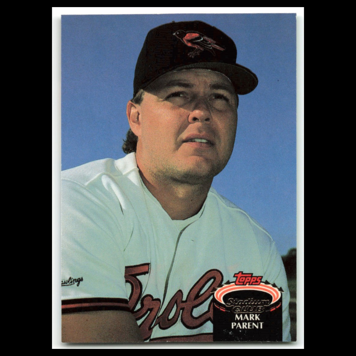 Mark Parent #623 1992 Topps Stadium Club Baltimore Orioles Baseball Card MLB NM