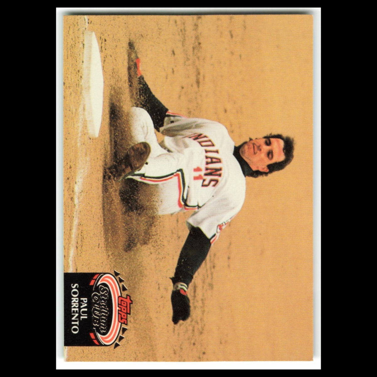 Paul Sorrento #707 1992 Topps Stadium Club Cleveland Indians Baseball Card MLB
