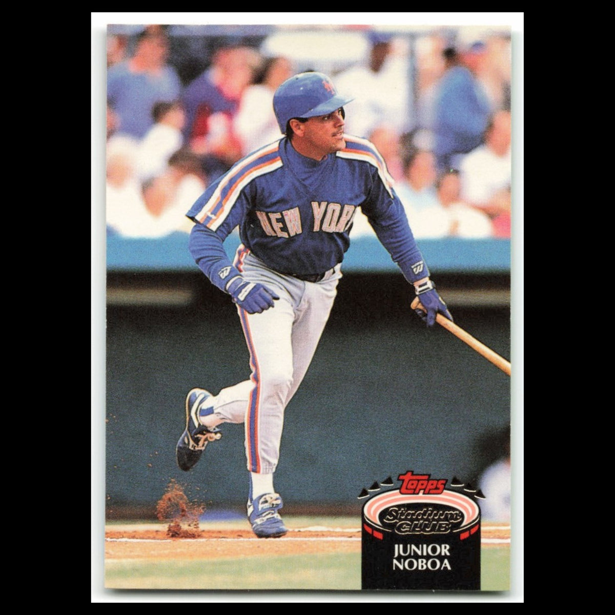 Junior Noboa #709 1992 Topps Stadium Club New York Mets Baseball Card MLB NM