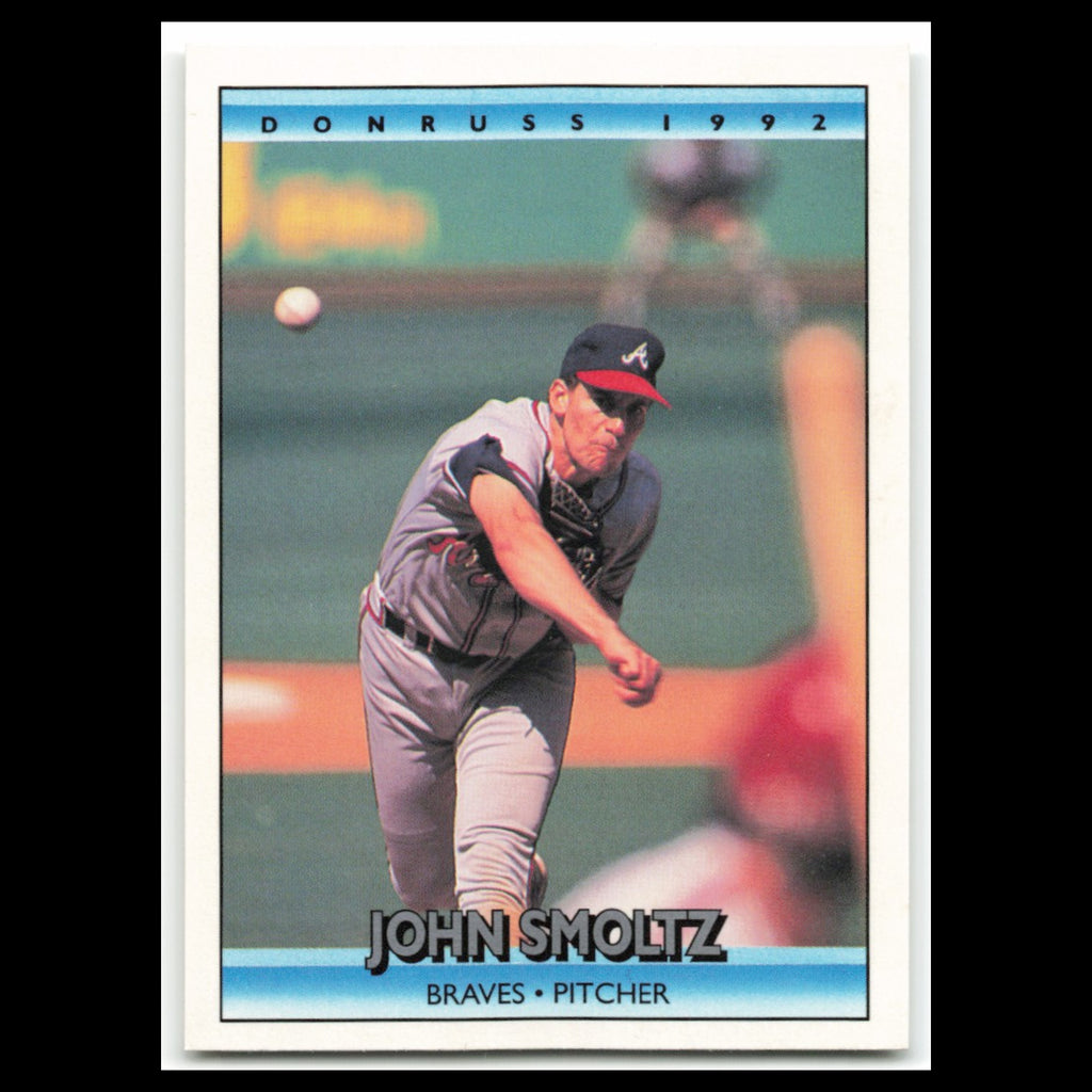 John Smoltz #442 1992 Donruss Atlanta Braves Baseball Card MLB NM