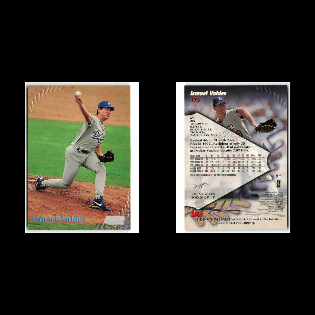 Ismael Valdes #175 1998 Topps Stadium Club Los Angeles Dodgers Baseball Card MLB