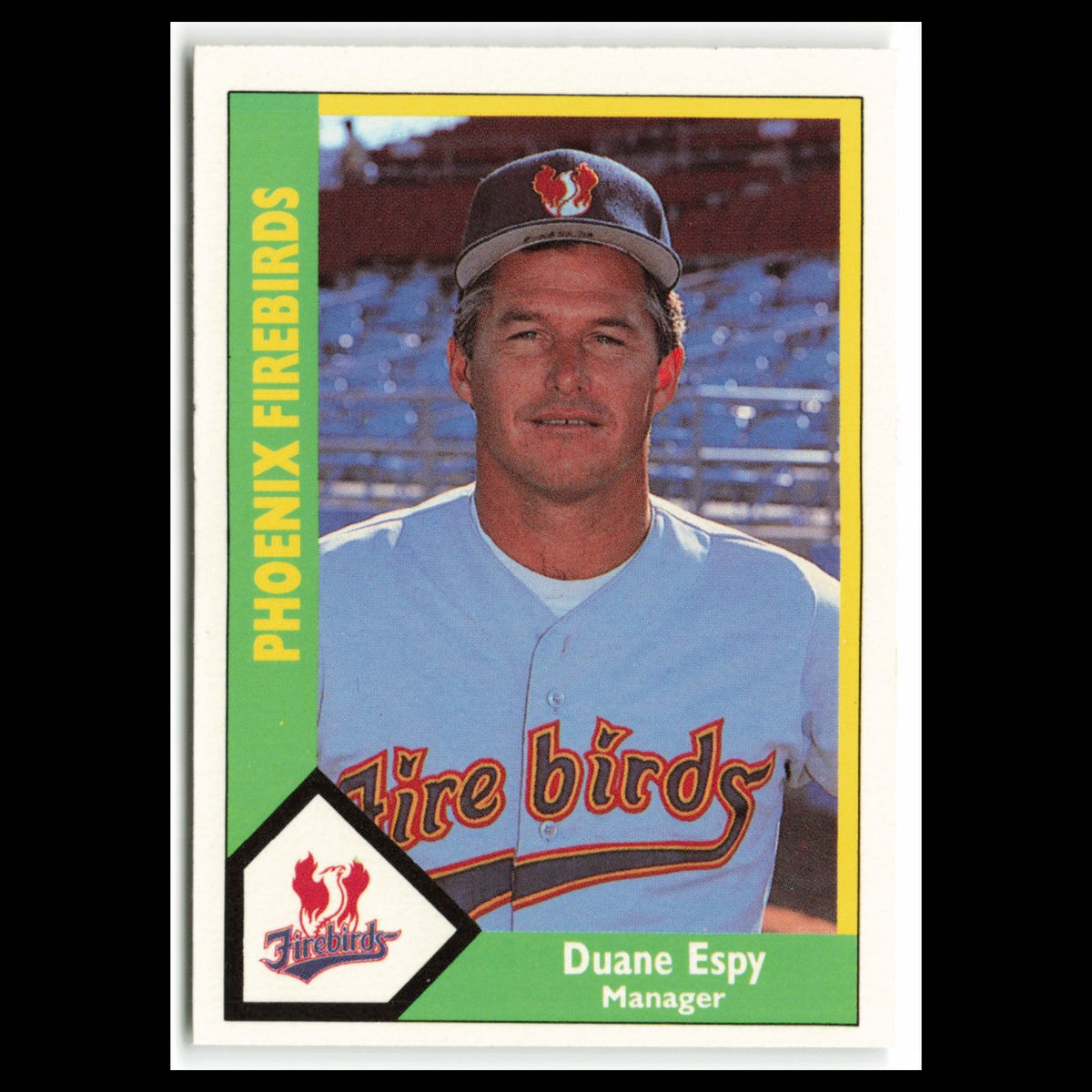 Duane Espy #24 1990 CMC Pacific Leauge Phoenix Firebirds Baseball Card MLB NM