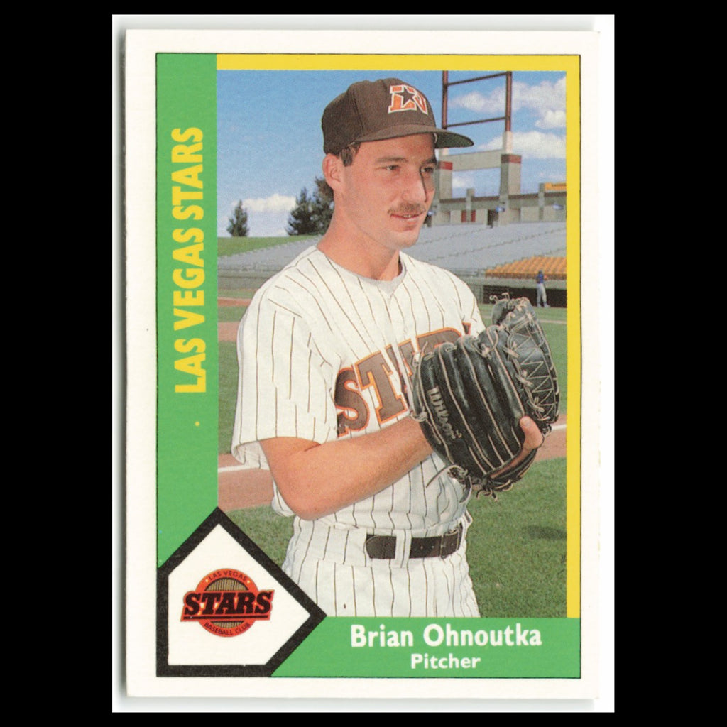 Brian Ohnoutka #21 1990 CMC Pacific Leauge Las Vegas Stars Baseball Card MLB NM