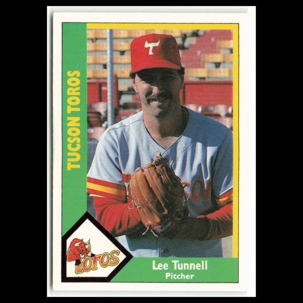 Lee Tunnell #7 1990 CMC Pacific Leauge Tucson Toros Baseball Card MLB NM