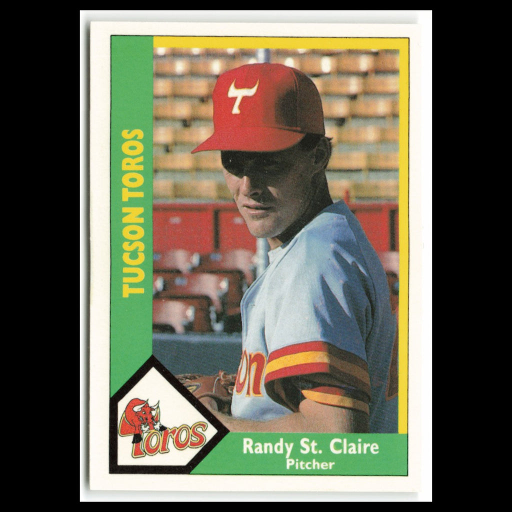 Randy St. Claire #5 1990 CMC Pacific Leauge Tucson Toros Baseball Card MLB NM