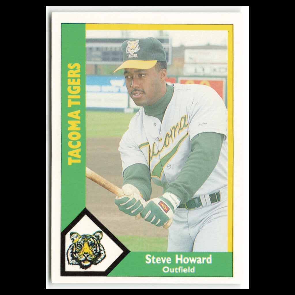 Steve Howard #17 1990 CMC Pacific Leauge Tacoma Tigers Baseball Card MLB NM