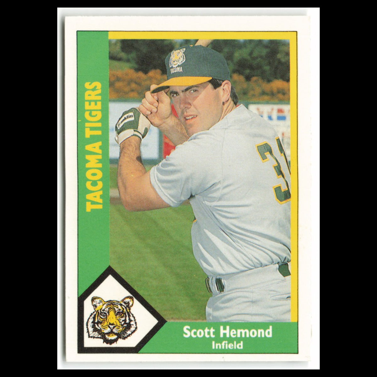 Scott Hemond #17 1990 CMC Pacific Leauge Tacoma Tigers Baseball Card MLB NM