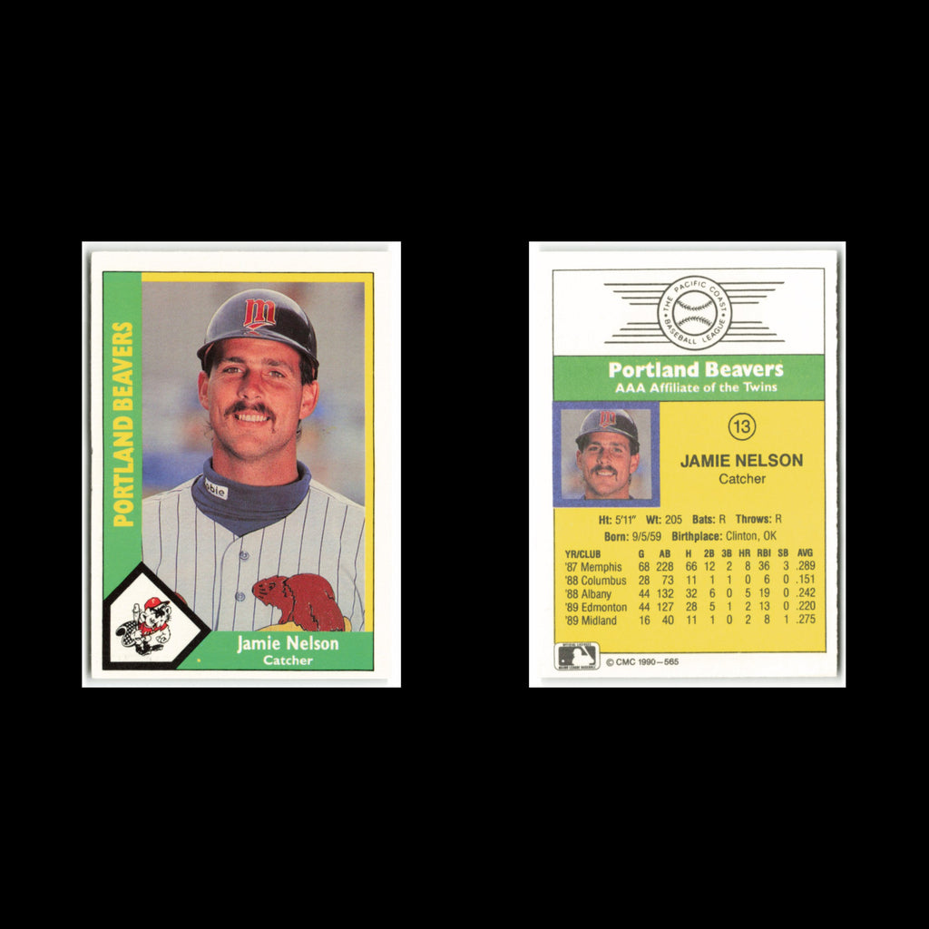 Jamie Nelson #13 1990 CMC Pacific Leauge Portland Beavers Baseball Card MLB NM