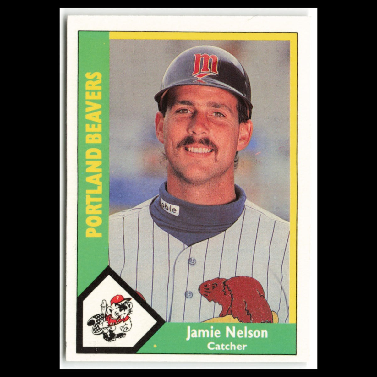 Jamie Nelson #13 1990 CMC Pacific Leauge Portland Beavers Baseball Card MLB NM