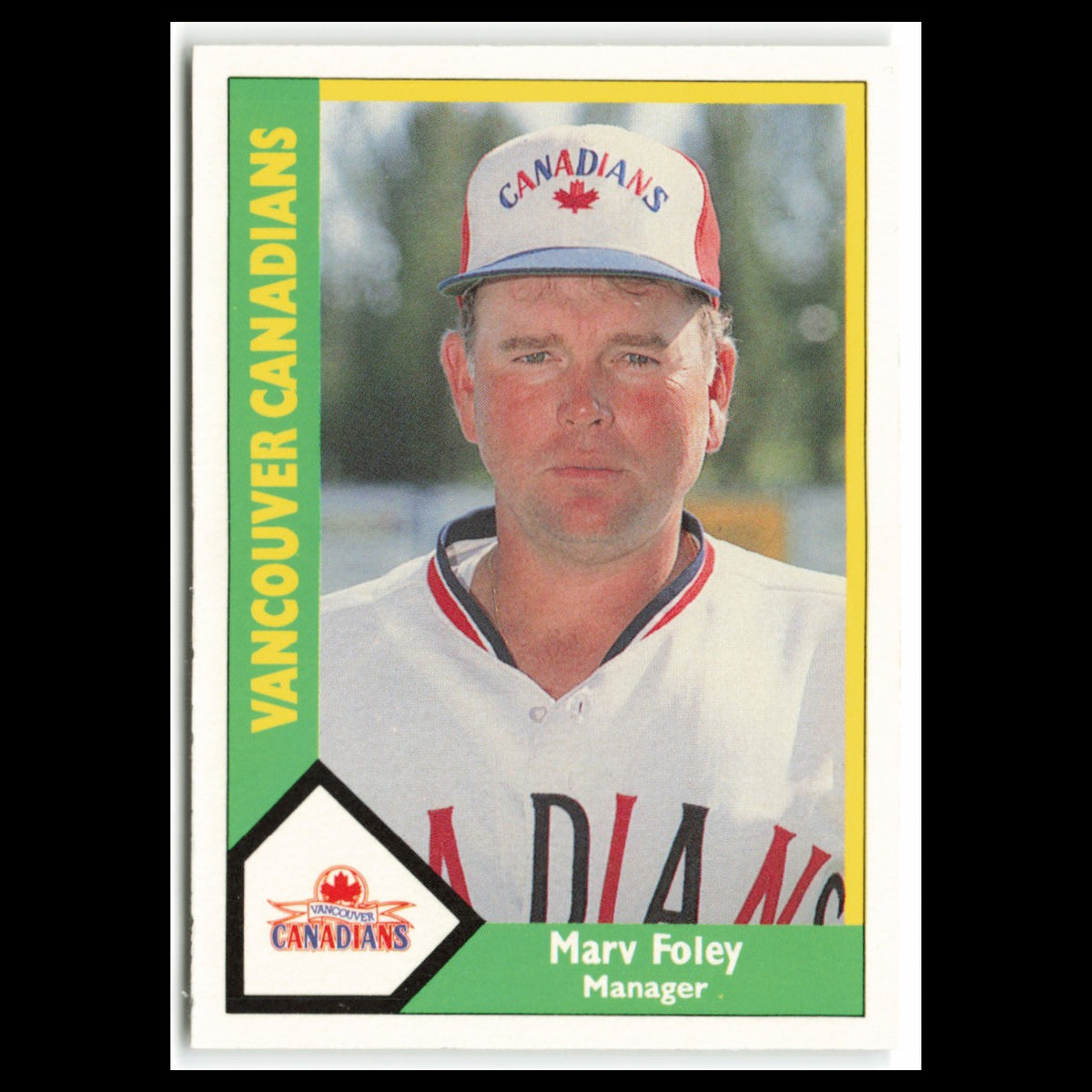 Marv Foley #5 1990 CMC Pacific Leauge Vancouver Canadians Baseball Card MLB NM