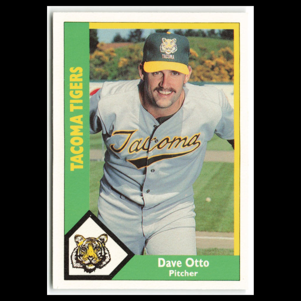 Dave Otto #7 1990 CMC Pacific Leauge Tacoma Tigers Baseball Card MLB NM