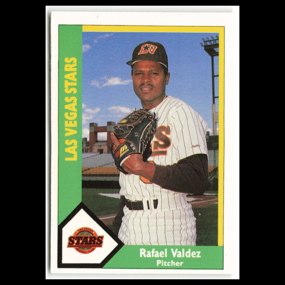 Rafael Valdez #20 1990 CMC Pacific Leauge Las Vegas Stars Baseball Card MLB NM