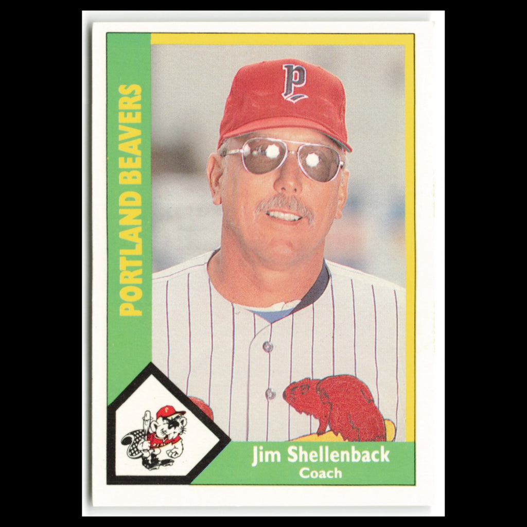 Jim Shellenback #21 1990 CMC Pacific Leauge Portland Beavers Baseball Card MLB