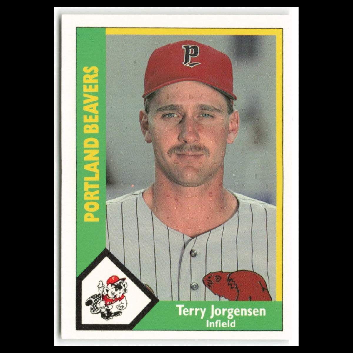 Terry Jorgensen #17 1990 CMC Pacific Leauge Portland Beavers Baseball Card MLB
