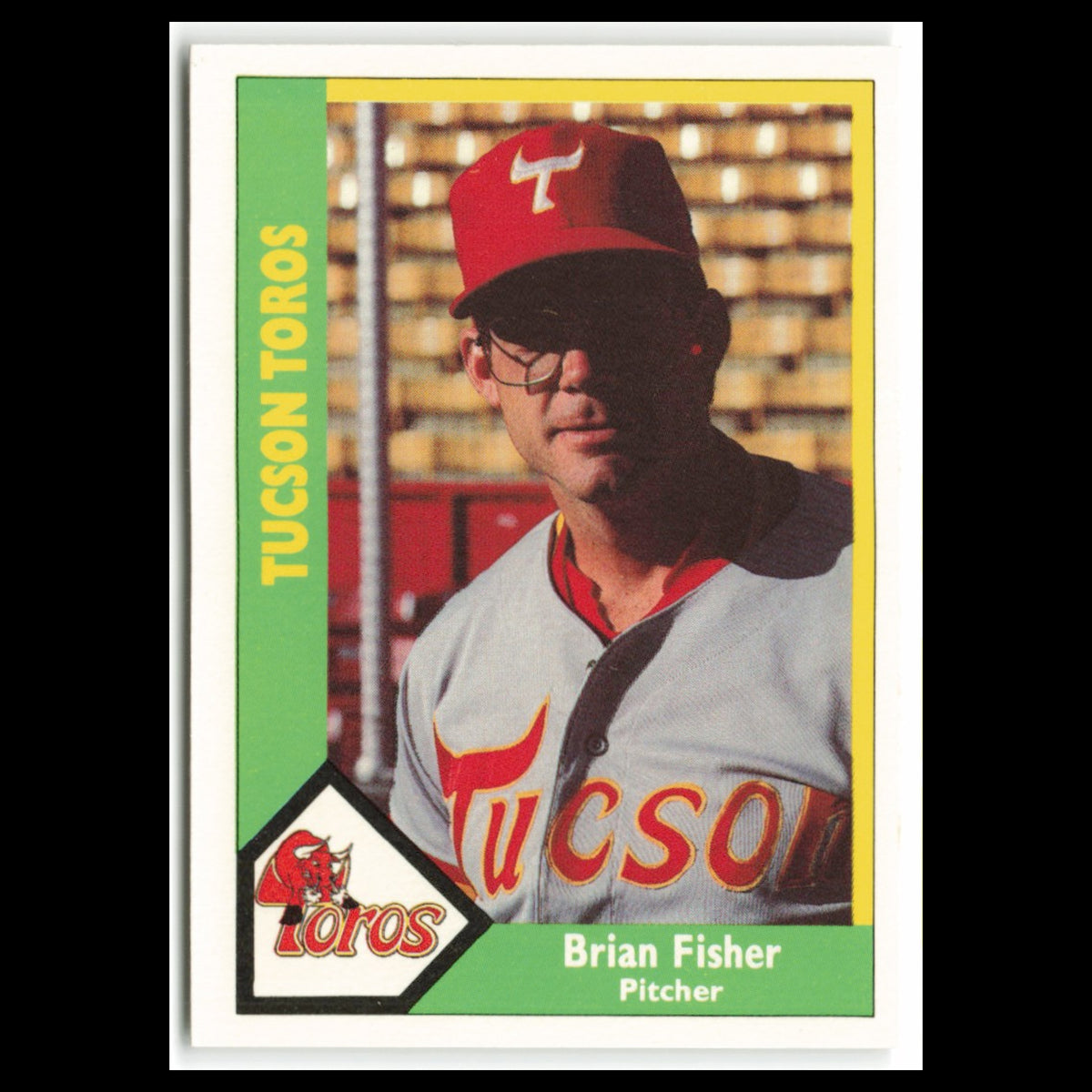 Brian Fisher #24 1990 CMC Pacific Leauge Tucson Toros Baseball Card MLB NM