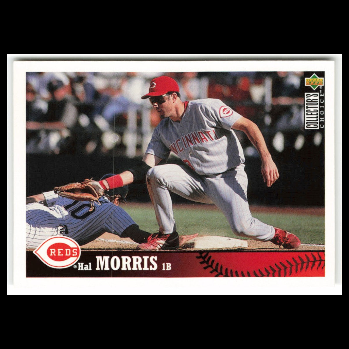 Hal Morris #307 1997 Collectors Choice Cincinnati Reds Baseball Card MLB NM