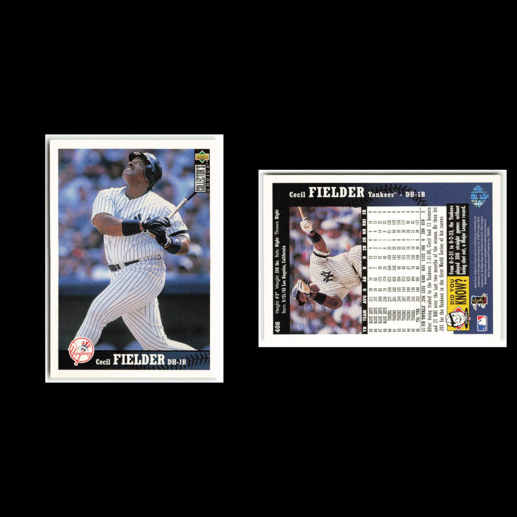 Cecil Fielder #408 1997 Collectors Choice New York Yankees Baseball Card MLB NM