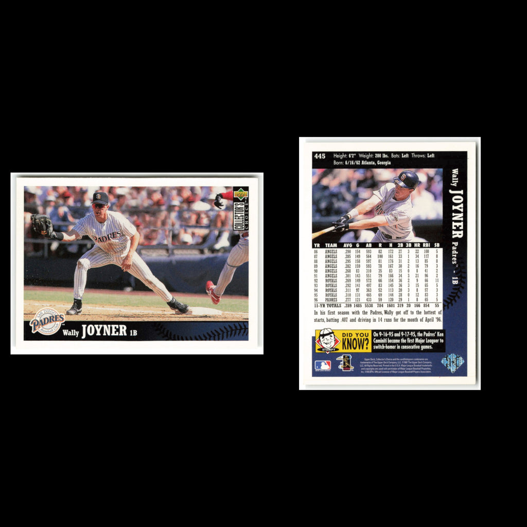 Wally Joyner #445 1997 Collectors Choice San Diego Padres Baseball Card MLB NM